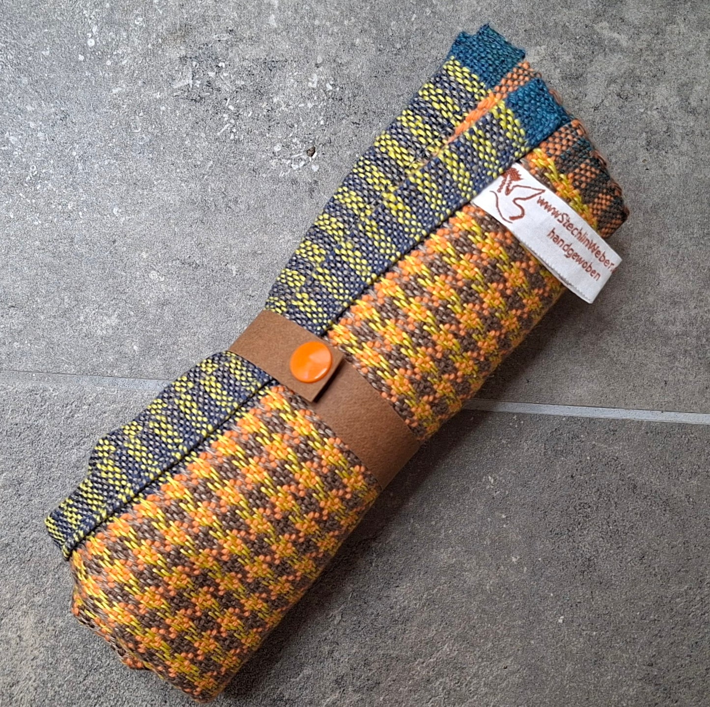 Reisehandtuch klein Orange Kakao
