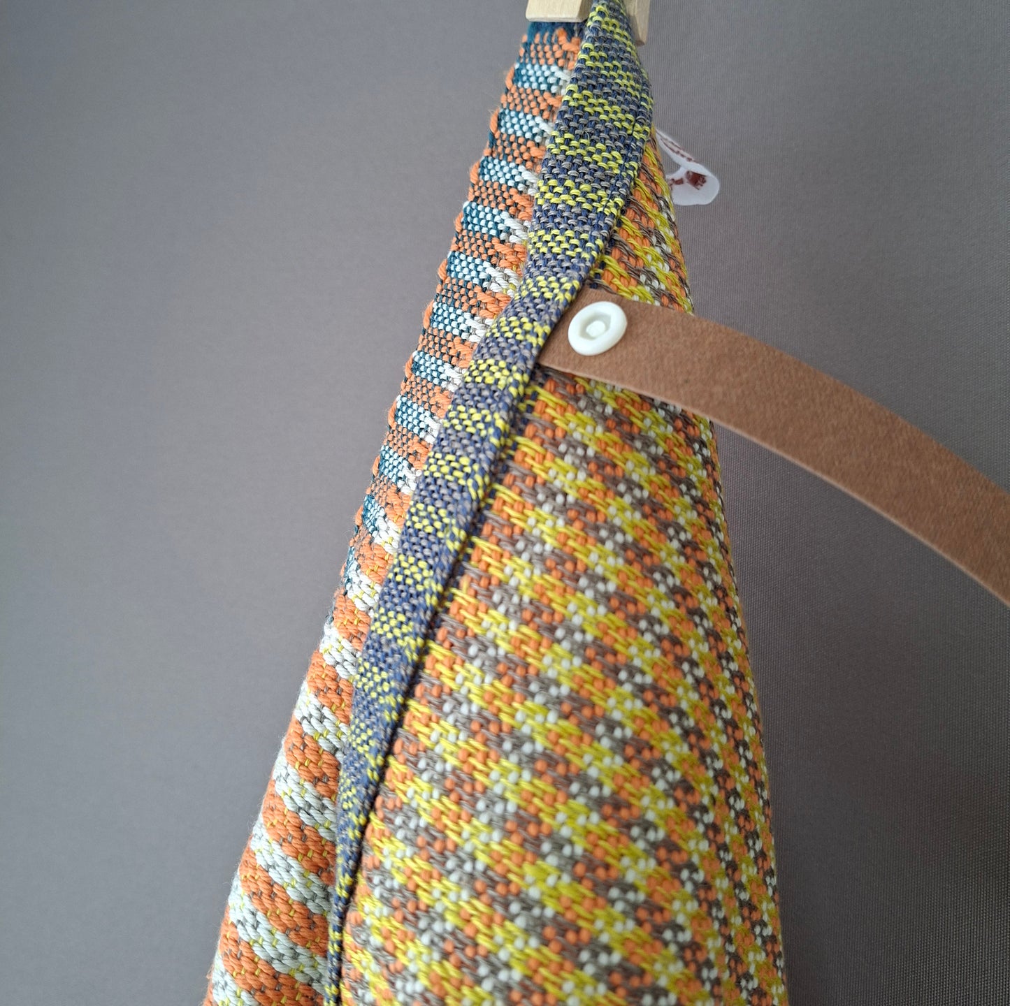 Reisehandtuch klein Orange Weiß