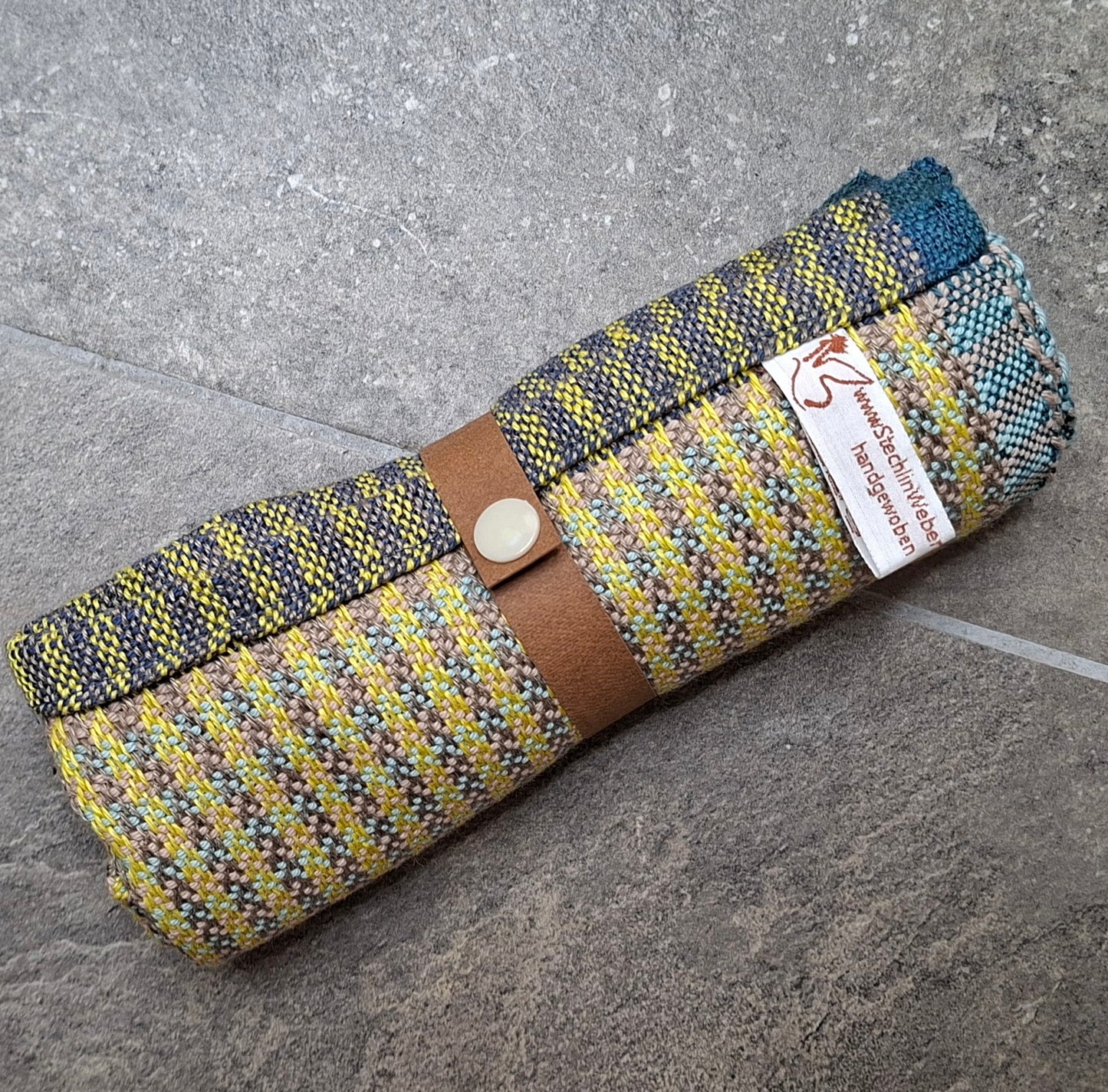 Reisehandtuch klein Hellblau Beige