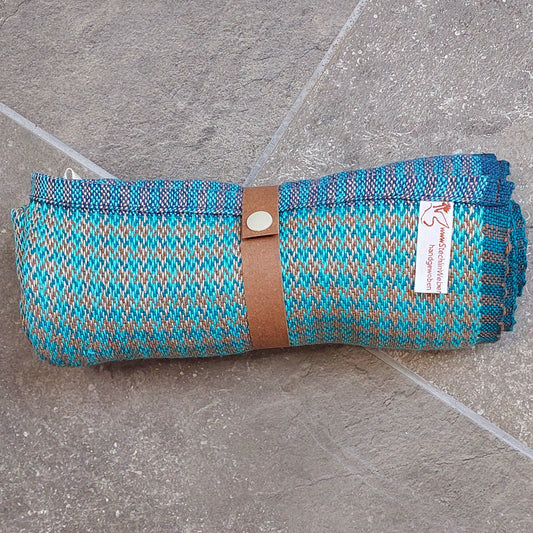 Reisehandtuch Groß Petrol Braun